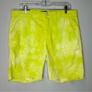Monfrere Japanese Denim Raw Hem Cruise Chino Shorts In Vigo Tie Dye Size 36 $168